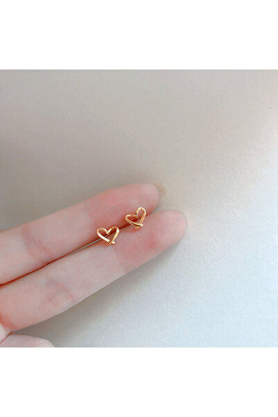 Choice قطعتان من الأقراط الصغيرة الجميلة بتصميم جناح وقلب، أقراط مرصعة للنساء...