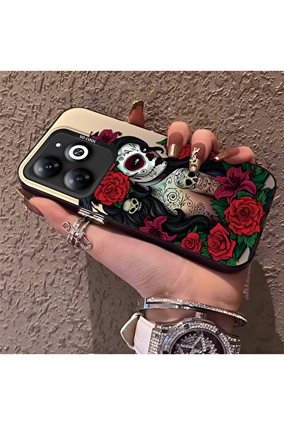 Hontinga حافظة هاتف متوافقة مع تكنو سبارك 20C، حماية للكاميرا، ظهر صلب مضاد ل...