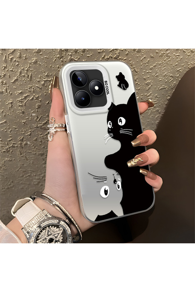 Hontinga حافظة متوافقة مع هاتف Realme Note 50 4G، حافظة هاتف صلبة مضادة للسقو...