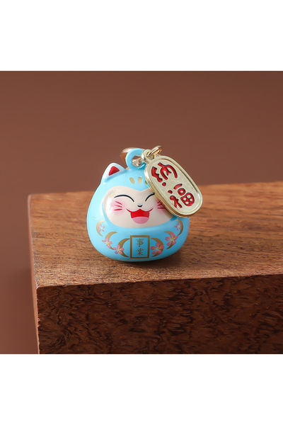 Choice أزرق سماوي، أوماموري ياباني جديد - جرس ماء مانيكي نيكو صغير حالم، فوكوبوكورو، مدرسة علاجية