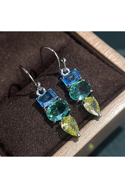 Choice متعدد الألوان، مطلي بالروديوم المقلد، عصري وإبداعي، زجاجة قطرات ماء كر...