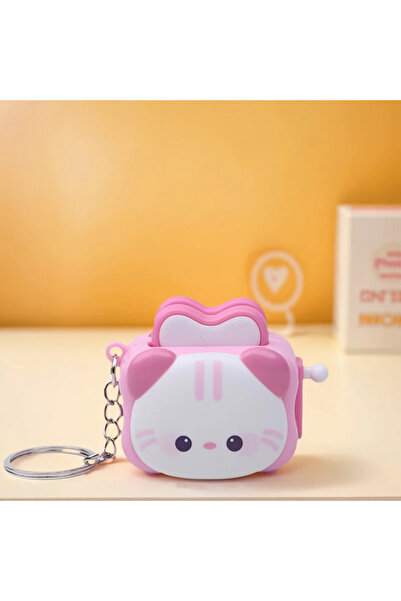 Choice سلسلة مفاتيح إبداعية على شكل باندا لطيفة وآلة خبز وردية اللون، إكسسوار لتخفيف التوتر | سلسلة مفاتيح رائعة | C