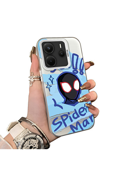 ucuc Xiaomi Redmi Note 14 4g Compatible Silicone Edge Acrylic Back Spiderman ...