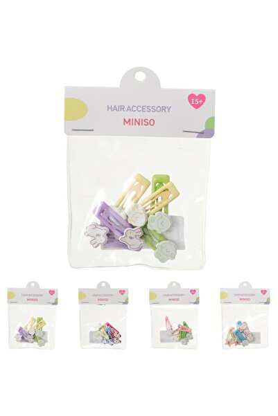 Miniso Çantalı Seri Saç Tokaları (6 adet)