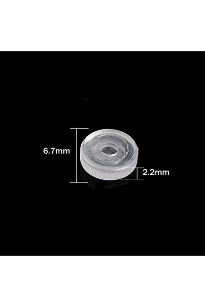 Choice 50 قطعة من وسادات تثبيت الأقراط الخلفية المصنوعة من السيليكون الشفاف، ...