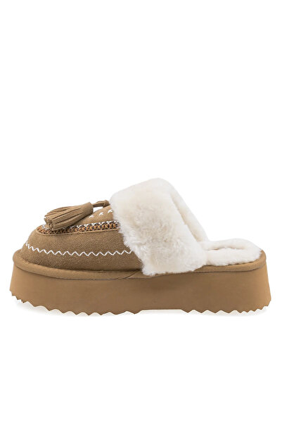 Anna Viotti Papuci Dama Casual Piele Intoarsa D113-3 Camel
