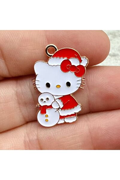 Miniso VIOLET 10pcs Christmas Cat Charm for Jewelry Making Necklace Bracelet ...