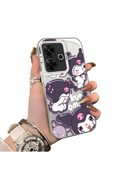 ucuc حافظة كورومي من السيليكون الواقي المتوافق مع هاتف Xiaomi Poco M6 4G