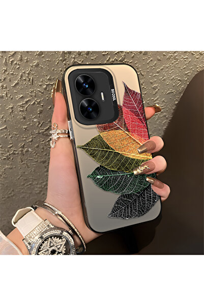 ucuc غطاء حماية ملون من السيليكون والأكريليك متوافق مع هاتف ريلمي سي55