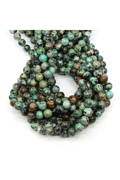 Choice 4mm ( 85 to 90pcs ) African Turquoise Natural Stone Round Beads African Turquoise Loose Spacer Bead