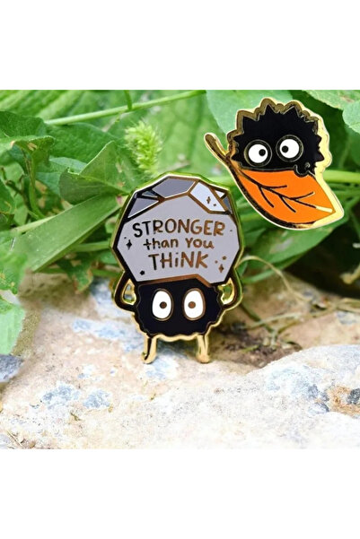 Choice طقم من قطعتين، دبوس مينا قوي بتصميم شخصية "سوث سبرايت"، دبوس ياقة متساقط، مستوحى من أفلام جيبلي.