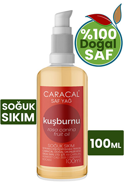 caracal 100ml %100 Saf Soğuk Sıkım Kuşburnu Çekirdeği Yağı Doğal & Katkısız R...