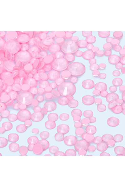 Choice Neon Pink White 1440Pcs SS6-SS20 Mix Size Glass Flat Back Neon Rhinest...