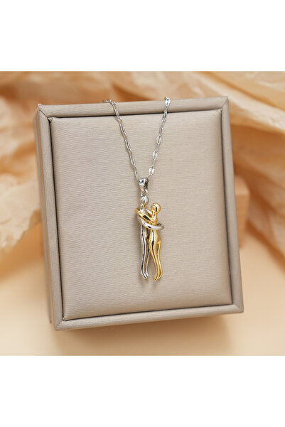 Choice قلادة فضية اللون بتصميم بسيط، قلادة رومانسية من الفولاذ المقاوم للصدأ،...