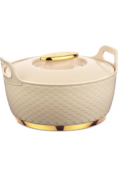 ASIAN Majestic Gold Casserole Dlx 1000 Ml- Beige | Hot Food Storage Container...