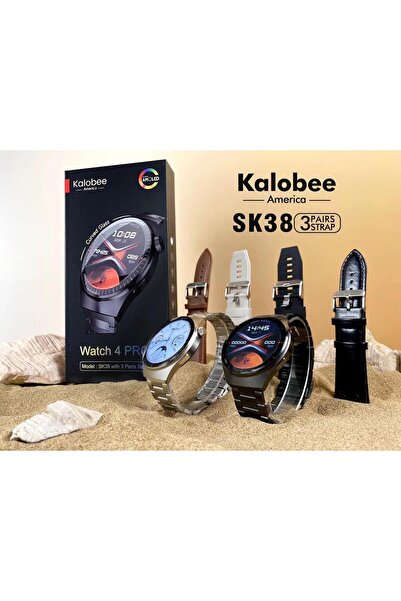 KALOBEE SK-38 Süper Amoled Akıllı Saat 3 Kordon