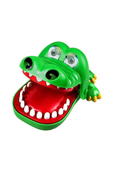 URBBKING لعبة فم التمساح المحمولة لطبيب الأسنان خفيفة الوزن وغنية بتصميم فريد من نوعه، مقاس 16.2 × 15.5 × 12.2 سم