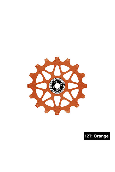 Choice محول سرعات خلفي للدراجة من TaoCi 12TOrange ENLEE، مزود بدليل سيراميكي ذي أسنان موجبة وسالبة.