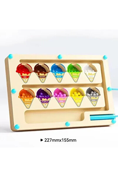 Choice لعبة ألغاز تعليمية مبكرة على شكل آيس كريم، لوحة متاهة مغناطيسية، لعبة ...