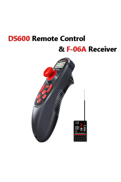 Choice DS600 with F-06A HOTRC DS 600 6CH 2.4GHZ RC Transmitter and Receiver With F-06A PWM DS 600 Receiver