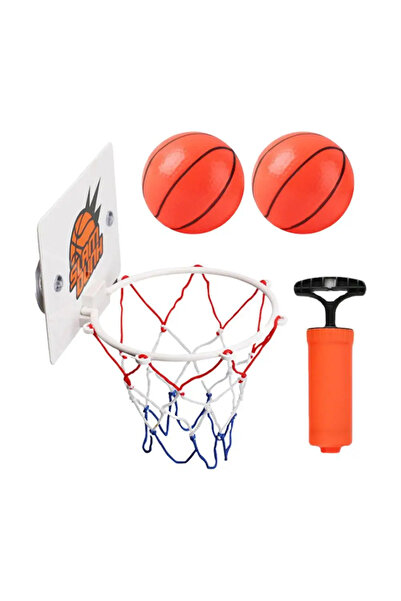 Choice 1set Mini Basketball Hoop and Balls - Bedroom Toilet Office Desktop Mini Basketball,Suction Cup Bask