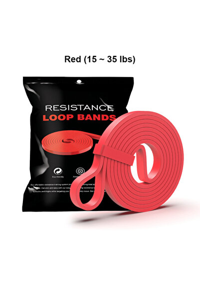 Choice 35-LBS-Red Resistance Band Set Pull Up Assistance Bands Stretch Band R...