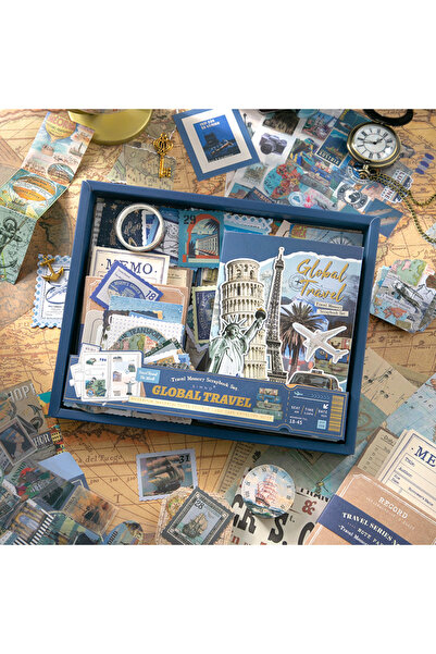 Choice مجموعة سكرابوكينغ كبيرة الحجم مكونة من 154 قطعة، ملصقات ألبوم يوميات ي...