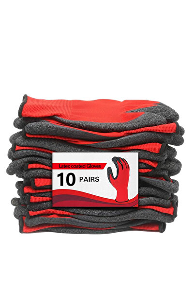 Choice XL 10 pairs Crinkled Anti-Slip Gloves, Anti-Skid Labor Protection Gloves, Work Gloves. High Grip, We