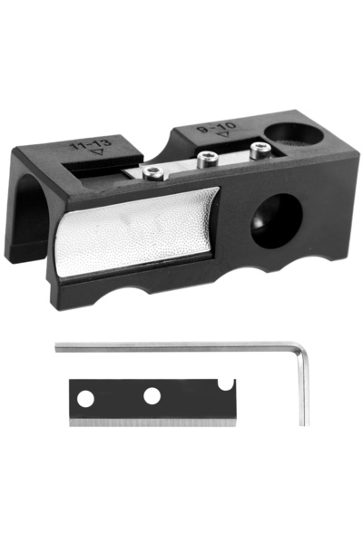 Choice Black 11 In 1 Billiard Cue Tip Shaper Aluminum Alloy Pool Cue Tip Repa...