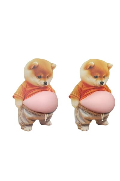 Choice قطعتان من ملصقات الجرو اللطيف ثلاثية الأبعاد، قابلة للضغط، لتزيين غطاء...