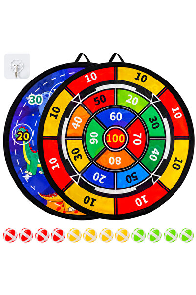 Choice shuangmian12qiu With sticky ball and dart board, indoor/outdoor sports fun party game toys, accessor