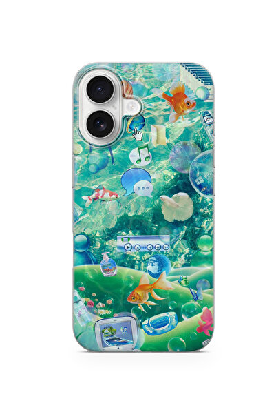 lelia حافظة هاتف شفافة متوافقة مع iPhone 17 مطبوع |   المجموعة: إيرو جلاس ميراج