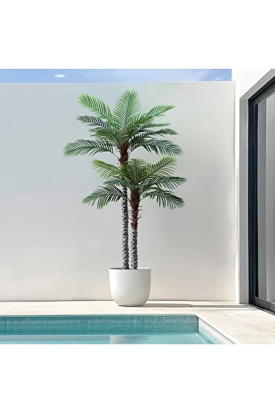 ZVEZVIA Artificial Tree 240cm Palm UV Resistant with Realistic Bark&Leaves for Indoor/Outdoor Home & Office