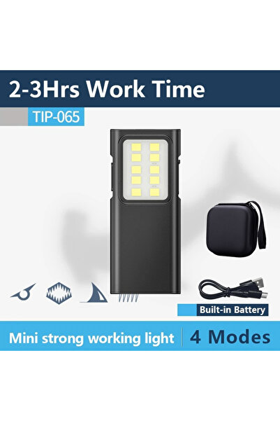 Heinast مصباح يدوي صغير محمول باليد، قوي وقابل لإعادة الشحن عبر منفذ USB، مزود بحقيبة، مع مشبك قلم محمول.