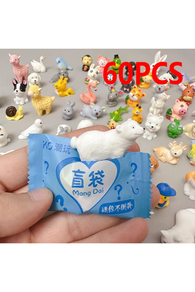 Choice1 60 قطعة عشوائية / 2026 هدية صغيرة بتغليف مستقل، لعبة حيوانات كاواي مف...