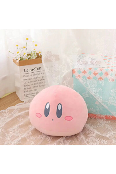 BANDAI Kirby 34x30cm Pillow Cuddly Kirby Plush Toy Lovely Doll Bag Pendant Ki...
