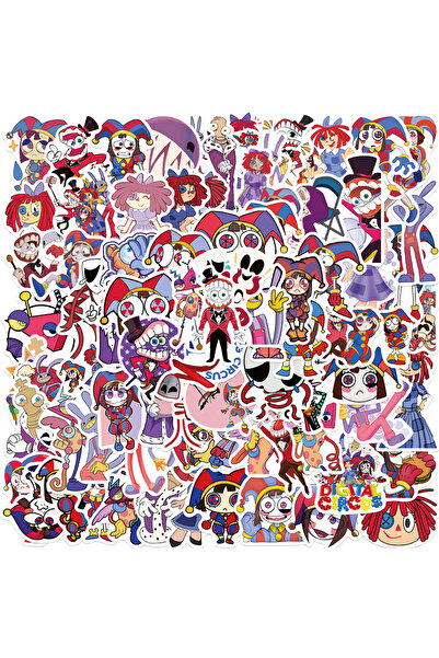 Choice مجموعة ملصقات سيرك مكونة من 106 قطعة، زينة سيرك عتيقة للكمبيوتر المحمول والسيارة والحفلات وسجل القصاصات.