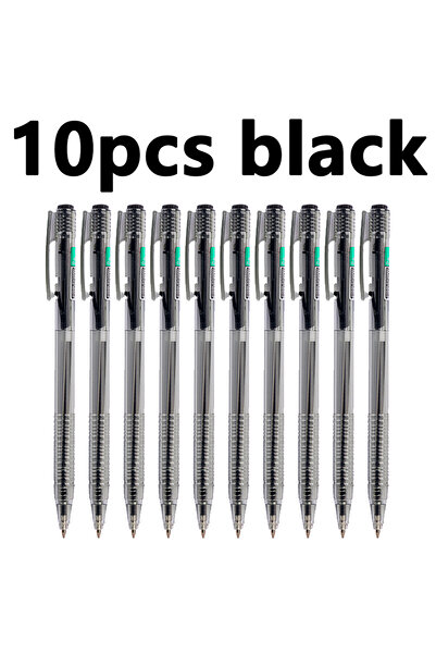 Choice Black 10Pens 10/50Pcs Ballpoint Pens 0.7mm Fine Point Writing Pens in Black Red Blue for Students Of