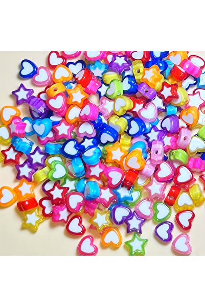 Choice 200 قطعة من خرز نجمة الحب، 200/100 قطعة من الخرز ذي الطبقتين 8-9 مم، خ...