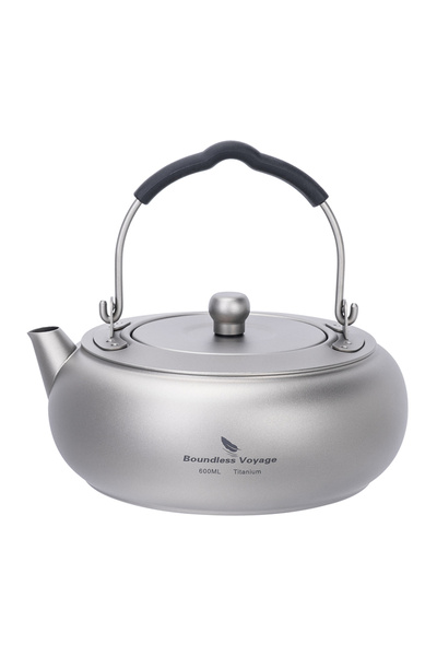 Choice Ti3105D Boundless Voyage Camping Kettle Titanium Tea Pot 0.6L Lightweight Cookware for Outdoor Backp