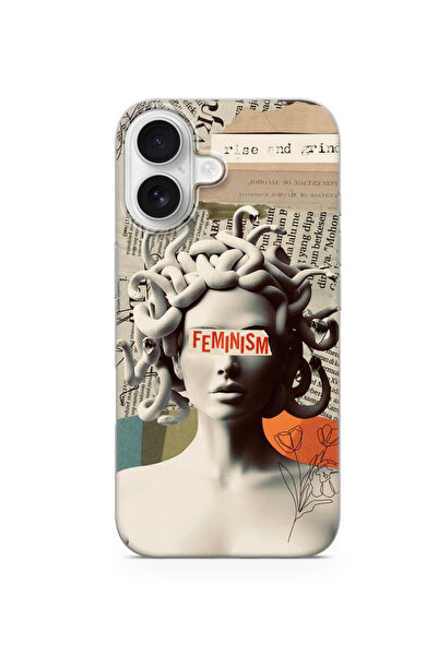 lelia حافظة هاتف شفافة متوافقة مع آيفون 16 مطبوع |   المجموعة: كوين مود فام