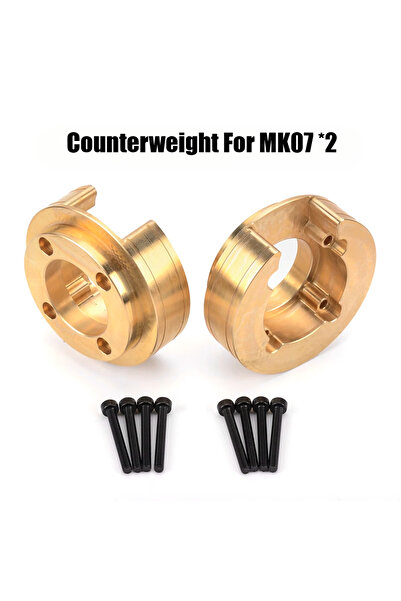 Choice قطعتان من أوزان النحاس الأصفر، قطع غيار سيارات التحكم عن بعد، ملحقات ت...