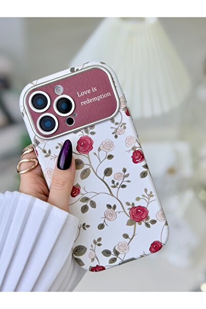 Go Aksesuar غطاء سيليكون متوافق مع آيفون 16 برو ماكس مع تصميم كاميرا مطبوعة و...