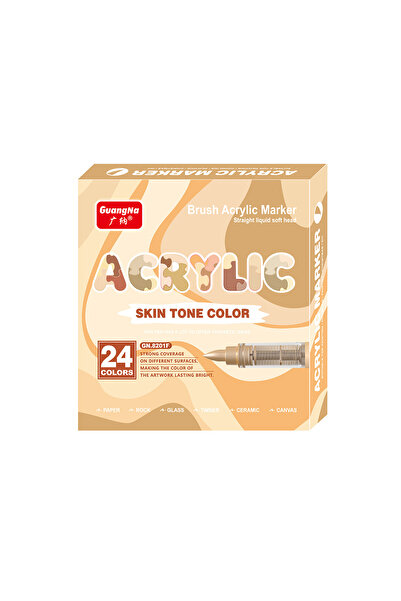 Choice مجموعة أقلام تلوين أكريليك ناعمة بفرشاة، 8201F-24، من 12 إلى 24 لونًا،...