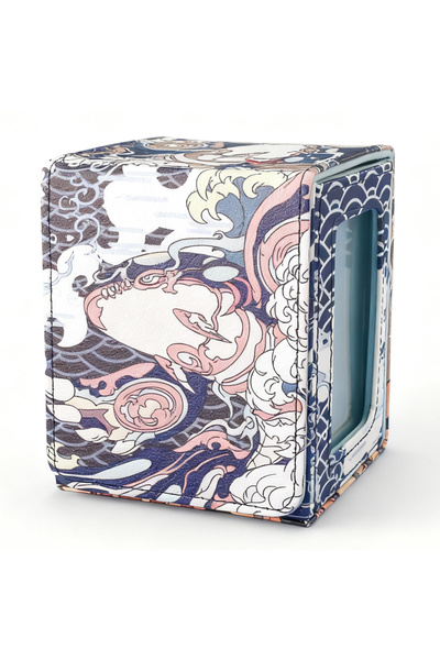 Choice Deck Box ​Kyogre Card Deck Box, Magnetic Closure PU Leather, Display Window, Holds 120+ Sleeved Card