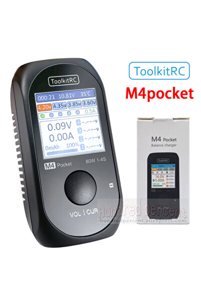 Choice شاحن M4Pocket V2 ToolkitRC M4Pocket V2 80W M4P 5A MINI الذكي الصغير لل...