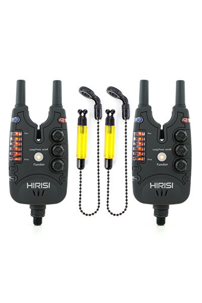 HIRISI مجموعة من قطعتين من أجهزة إنذار لدغة سمك الشبوط مع أذرع متأرجحة، ومؤشر...