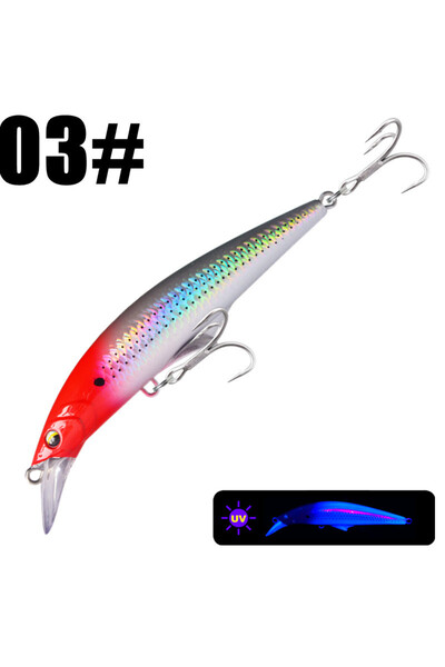 Choice 120 مم 46 جم 03 جرين سبايدر 46 جم 120 مم طعم صيد سمك صغير غاطس طعم سمك القاروص سمك القاروص والبايك إيسكا صناعي