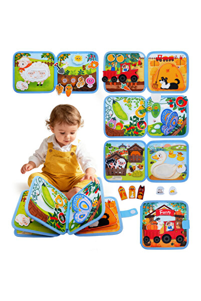 Choice كتاب المزرعة، كتاب مونتيسوري للأنشطة الحسية، لوحة أنشطة حسية لحيوانات ...