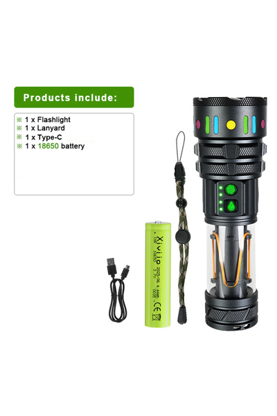 Choice 18650 battery 999000000LM Super Bright LED Flashlight Long Range 5000M Torch Light Powerful Portable